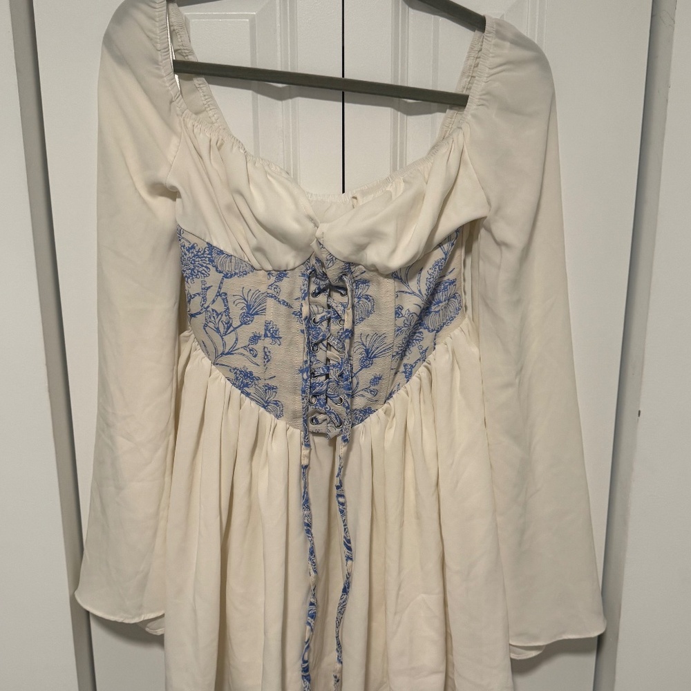 Cottagecore Corset-Style Blouse
